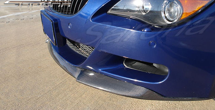 Custom BMW 6 Series Front Bumper Add-on  Coupe & Convertible Front Add-on Lip (2004 - 2010) - $690.00 (Part #BM-012-FA)